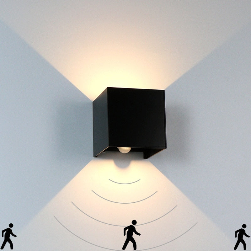 Ari - Outdoor Square Up/Down Wall Sensor Light IP65