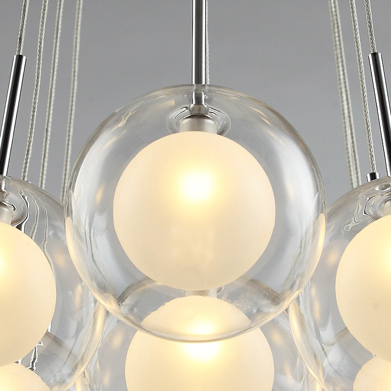 Cluster LED Chandelier – Modern Nordic Hanging Light for Kitchen & Dining
