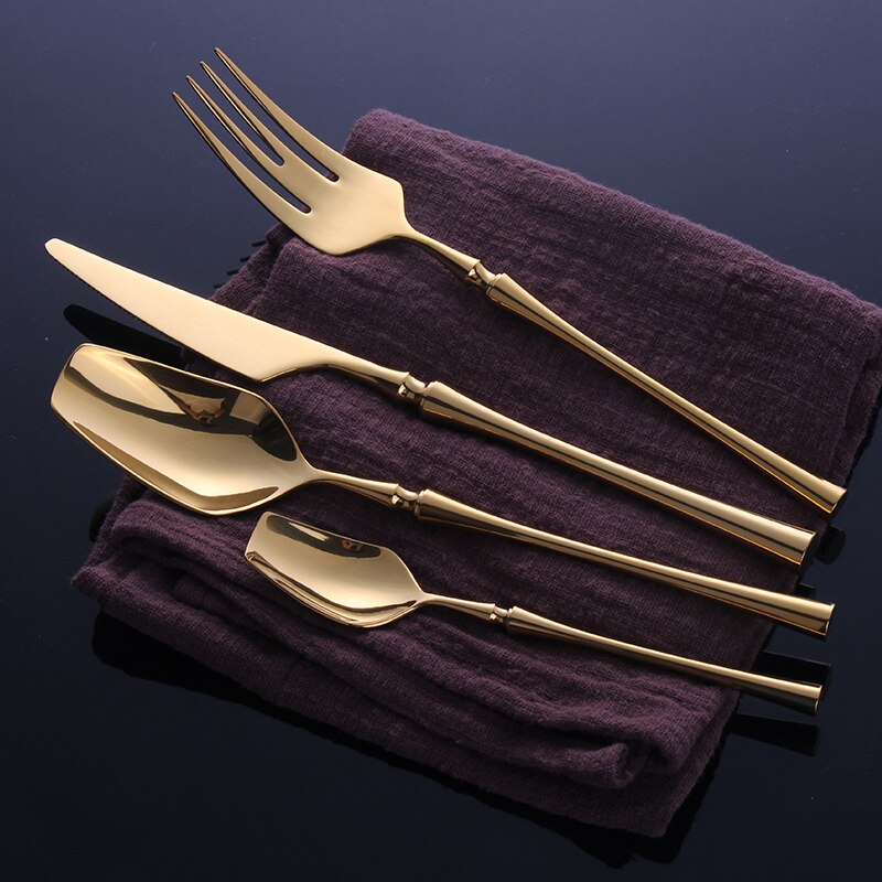Gold Stainless Steel Cutlery Set