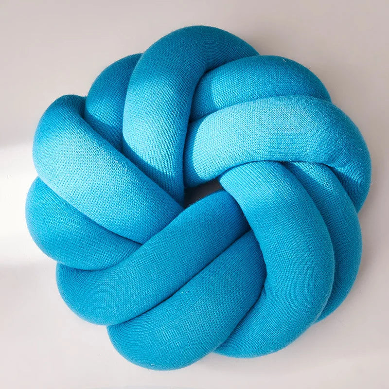 Regina Hand-Knotted Cotton Lumbar Cushion for Comfort