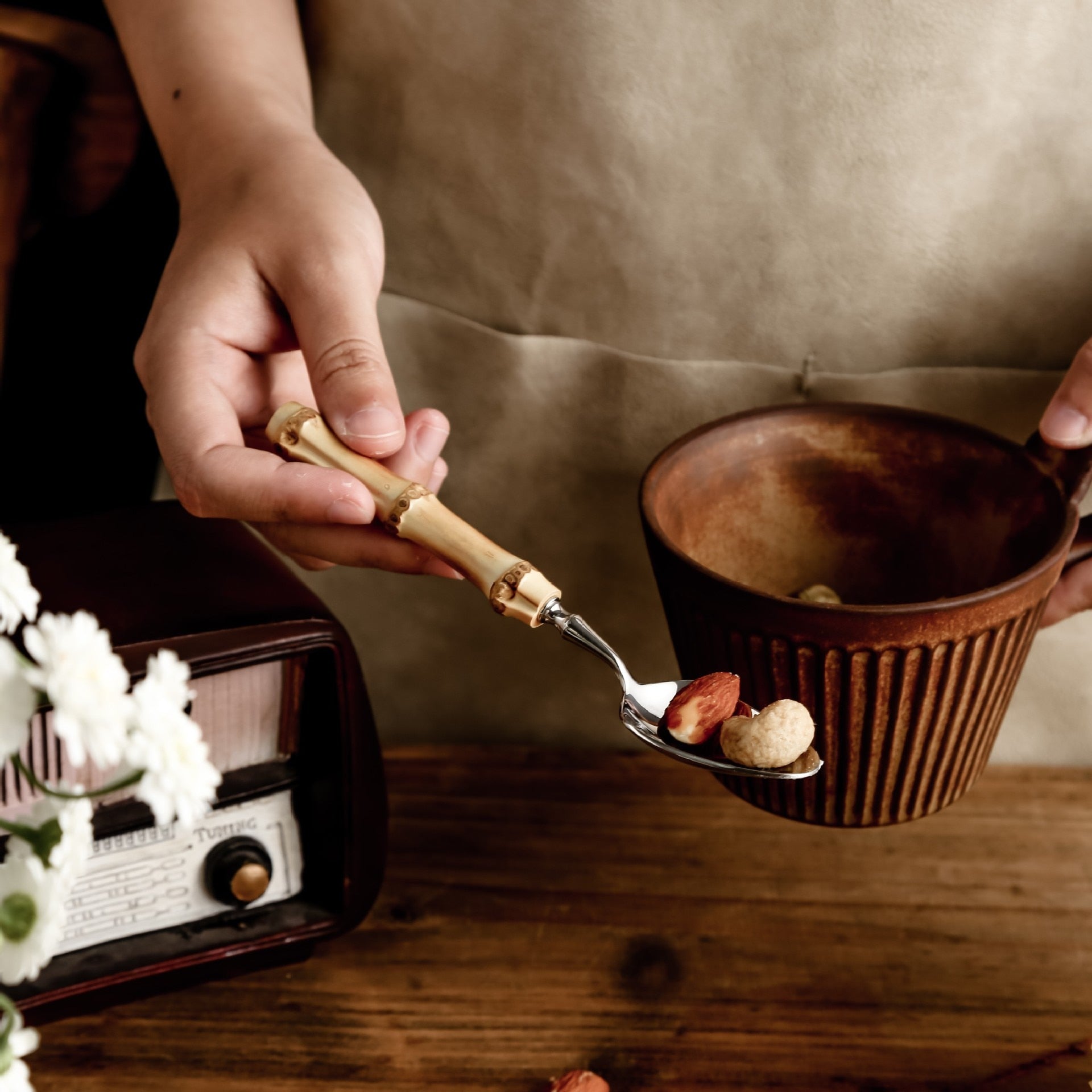 BambooElegance – Luxury Cutlery Set with Bamboo Accents