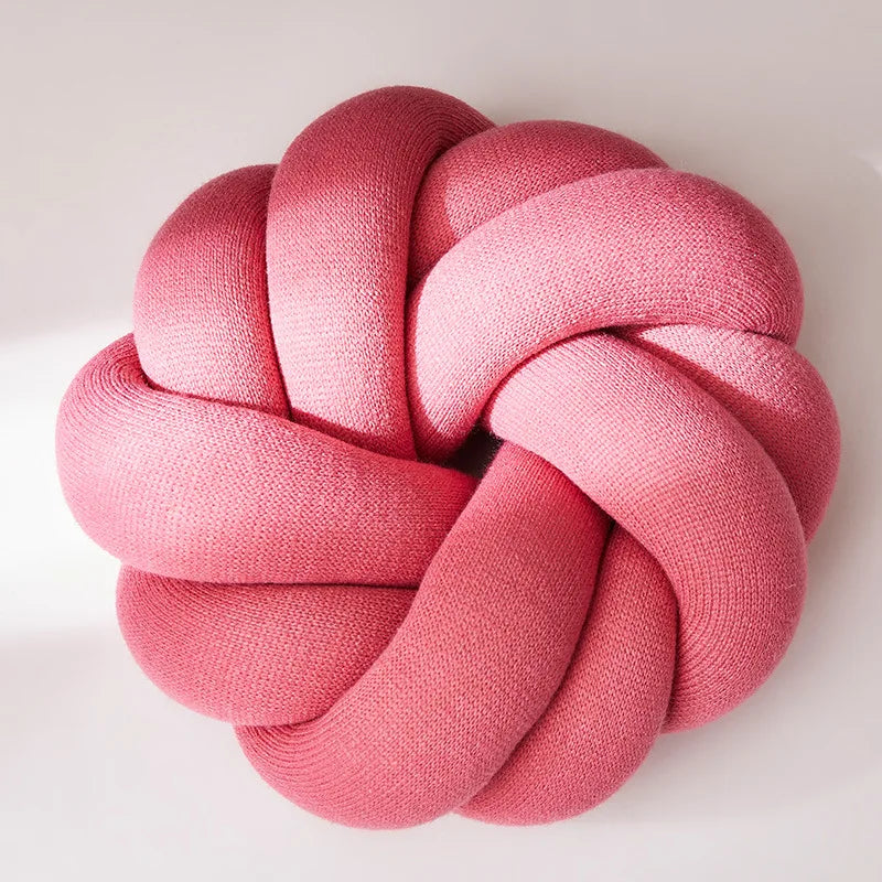 Regina Hand-Knotted Cotton Lumbar Cushion for Comfort
