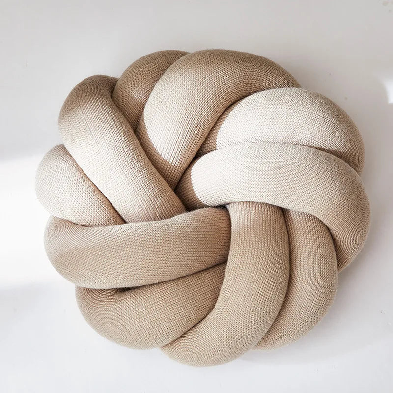 Regina Hand-Knotted Cotton Lumbar Cushion for Comfort
