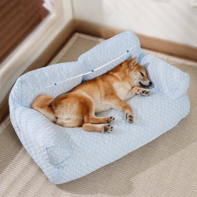 Ice Silk Cooling Pet Bed Breathable Supportive Stylish