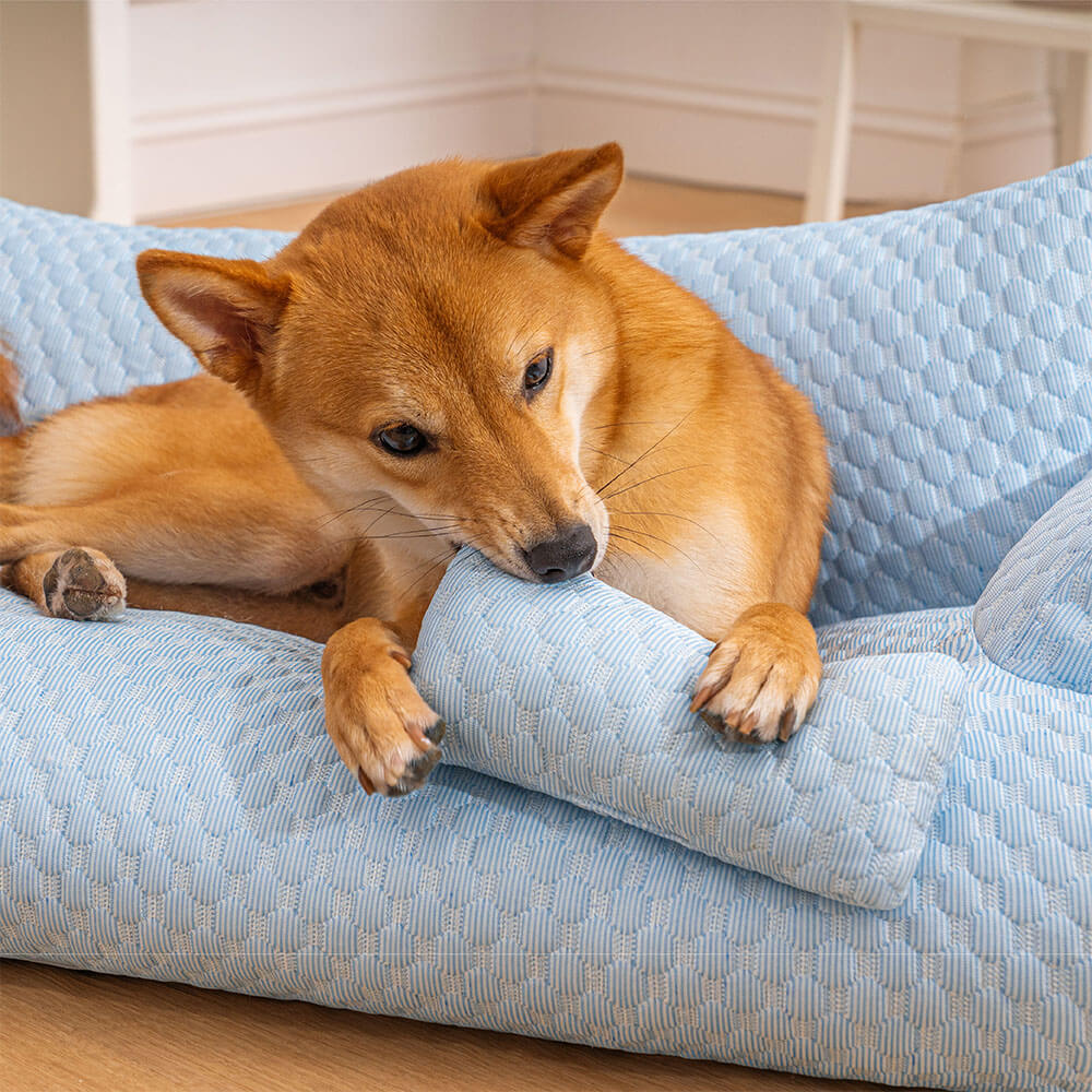 Ice Silk Cooling Pet Bed Breathable Supportive Stylish