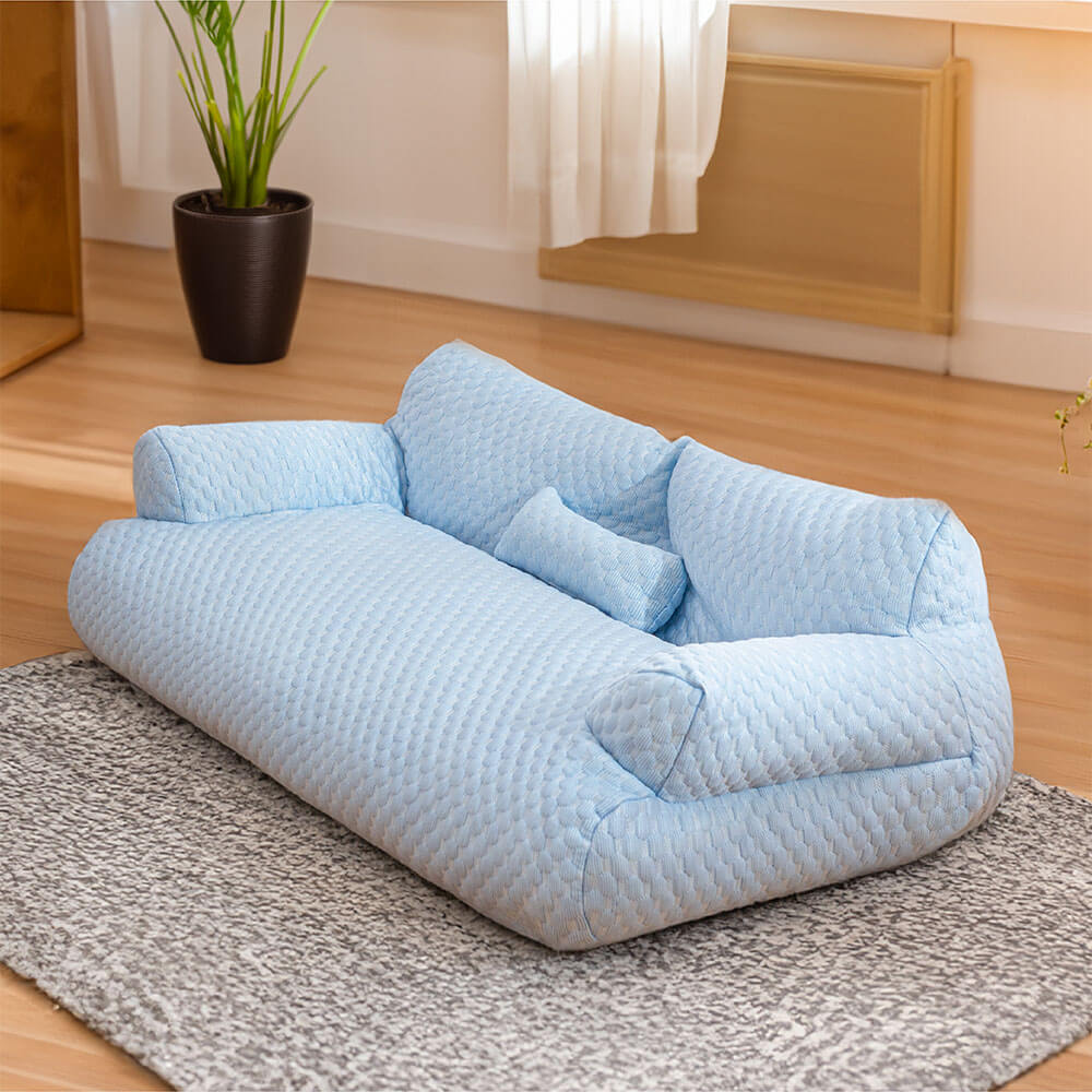 Ice Silk Cooling Pet Bed Breathable Supportive Stylish