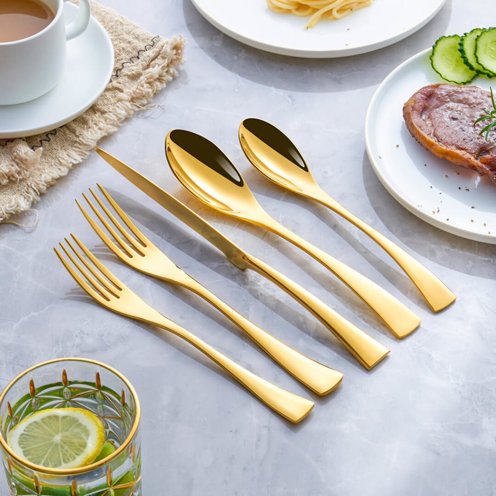 Luxury Jet Gold Cutlery Set