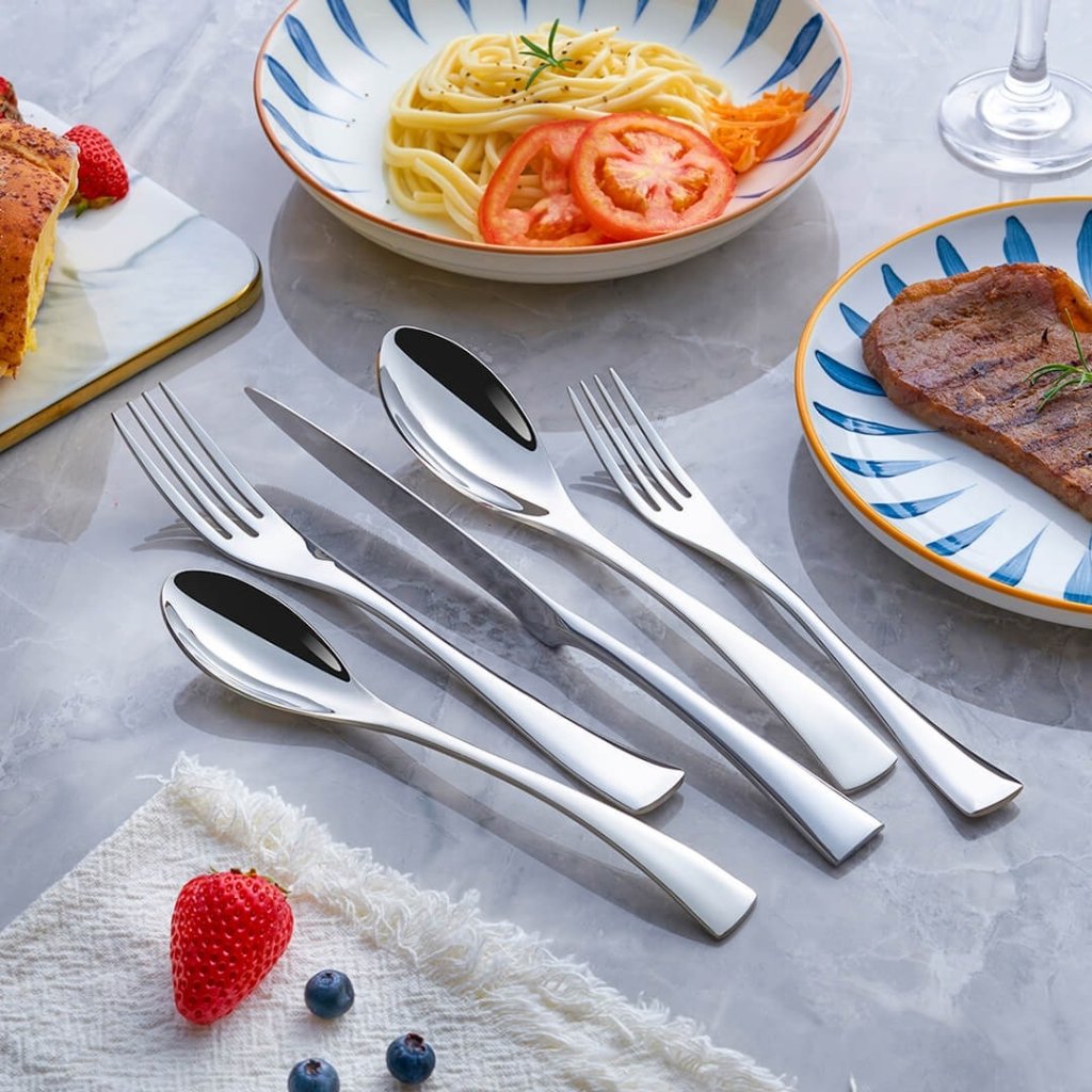 Jet Silver Cutlery Set – Modern Design in 18/10 Steel