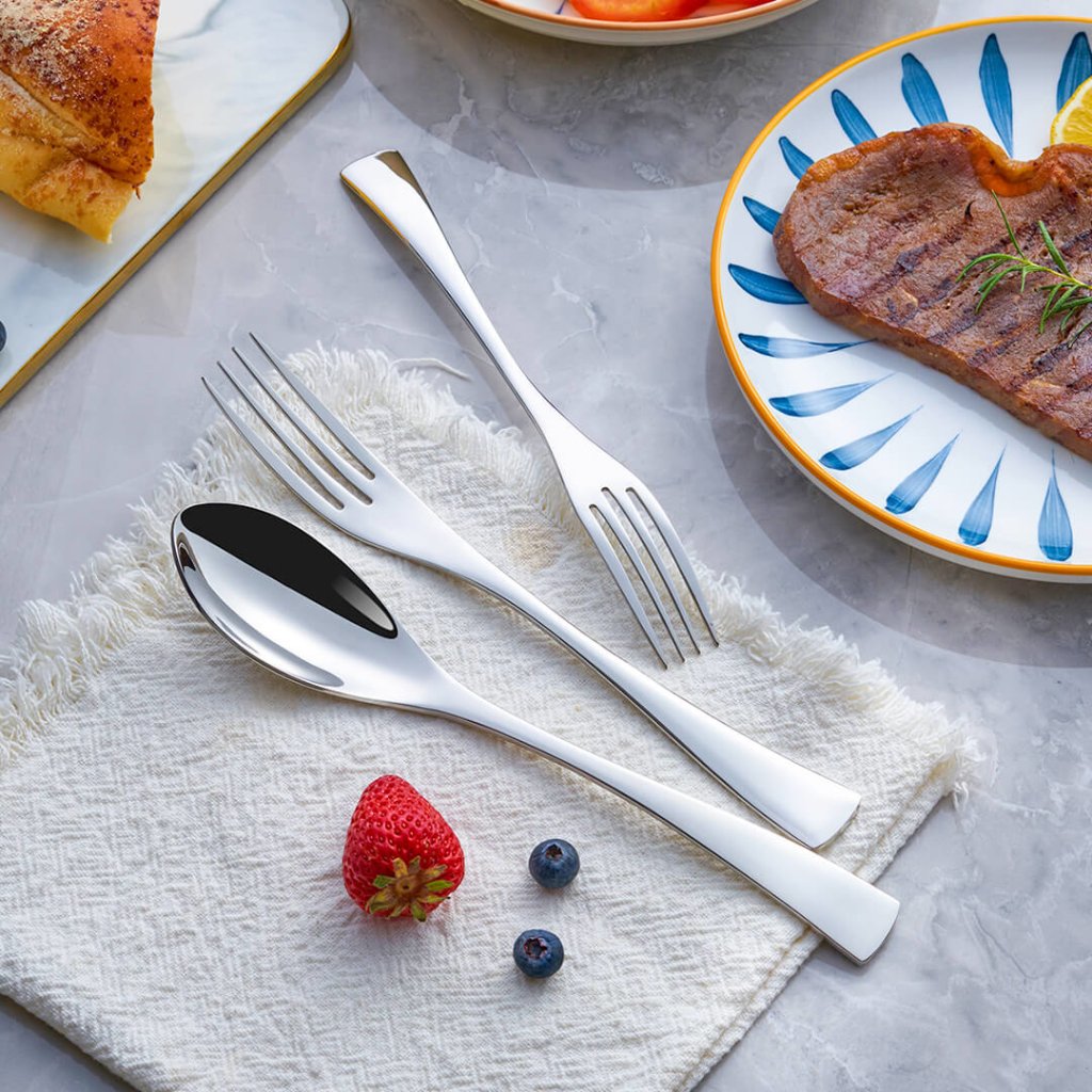 Jet Silver Cutlery Set – Modern Design in 18/10 Steel