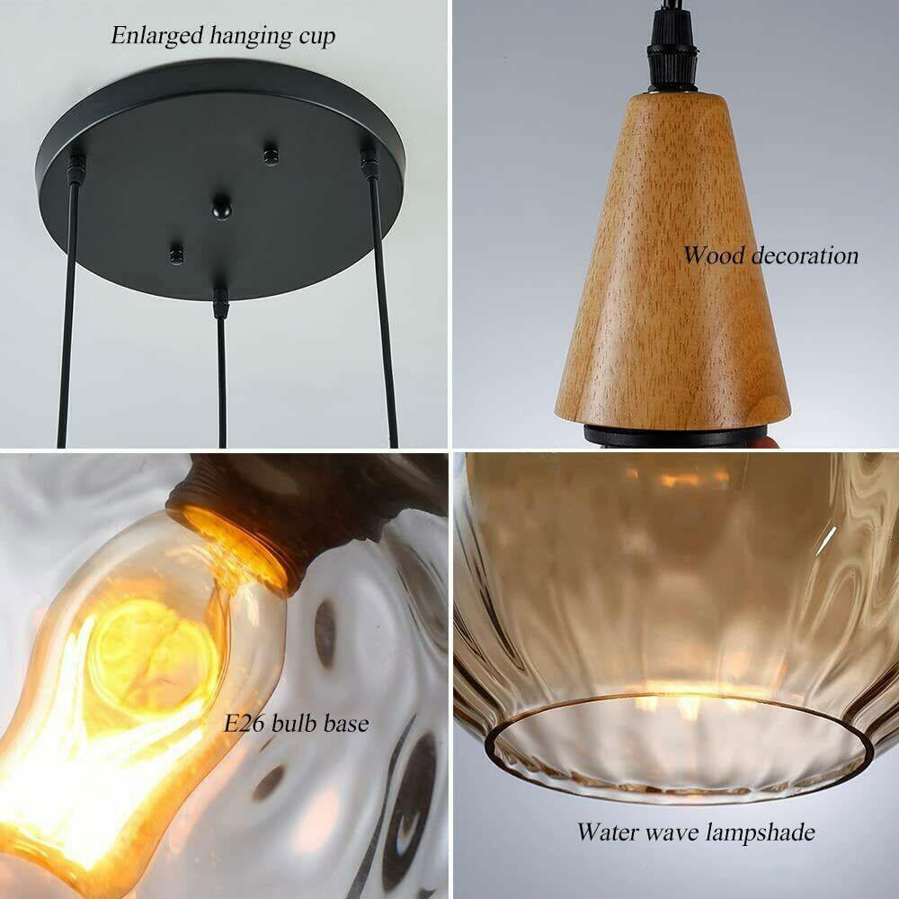 Vintage Teardrop Glass Ceiling Light for Stylish Kitchens