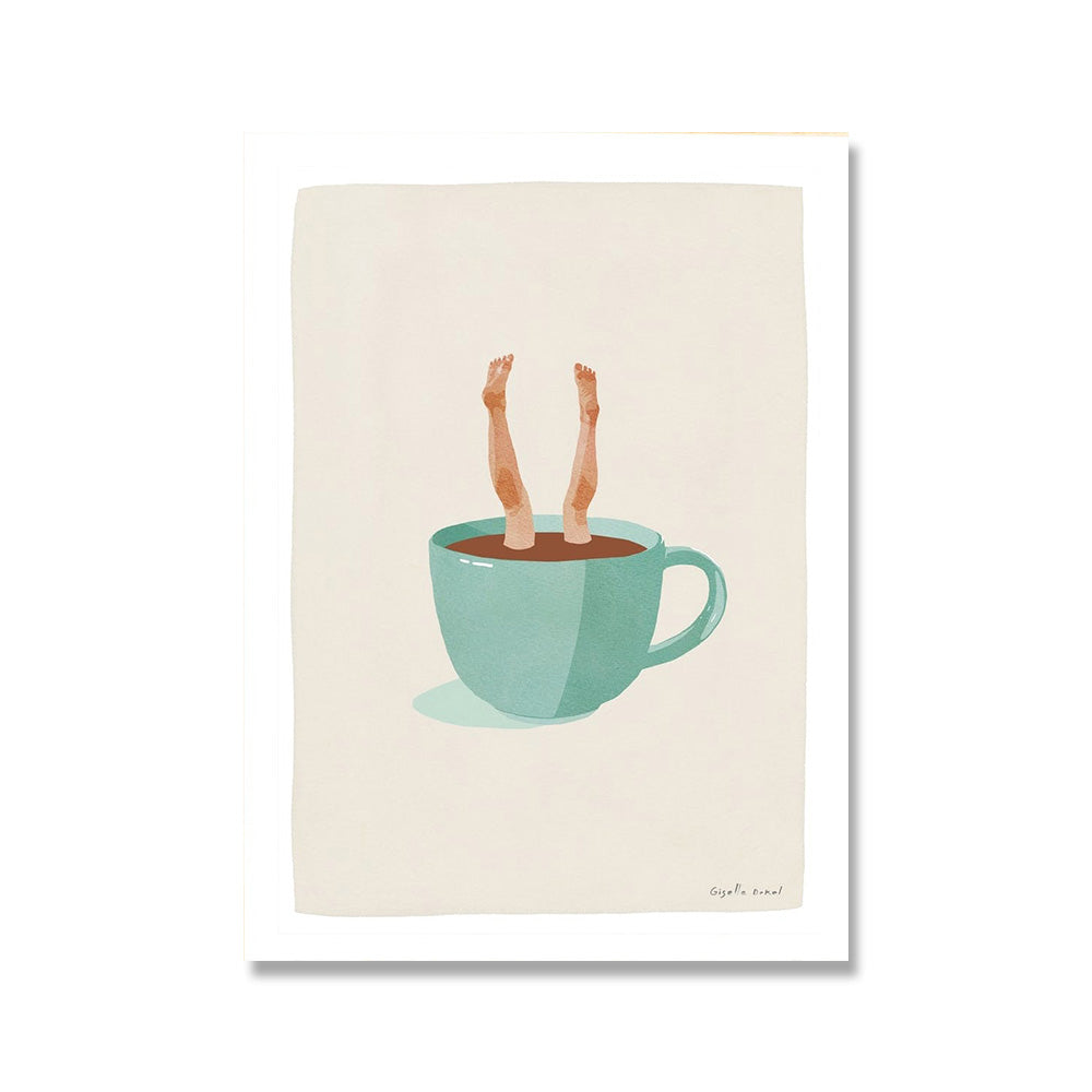 We Ride to Dawn Canvas Print in Minimalist Style