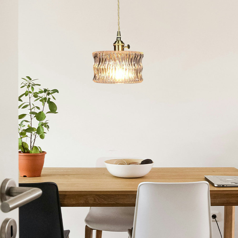 Sleek Glass Shade Pendant Light