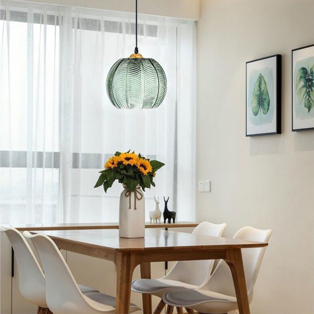 Modern Green Glass Hanging Lamp