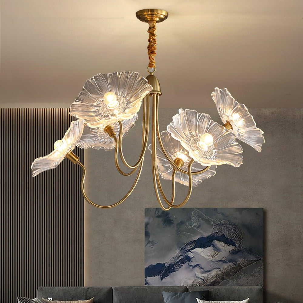 Nenufar Murano Glass Modern Chandelier