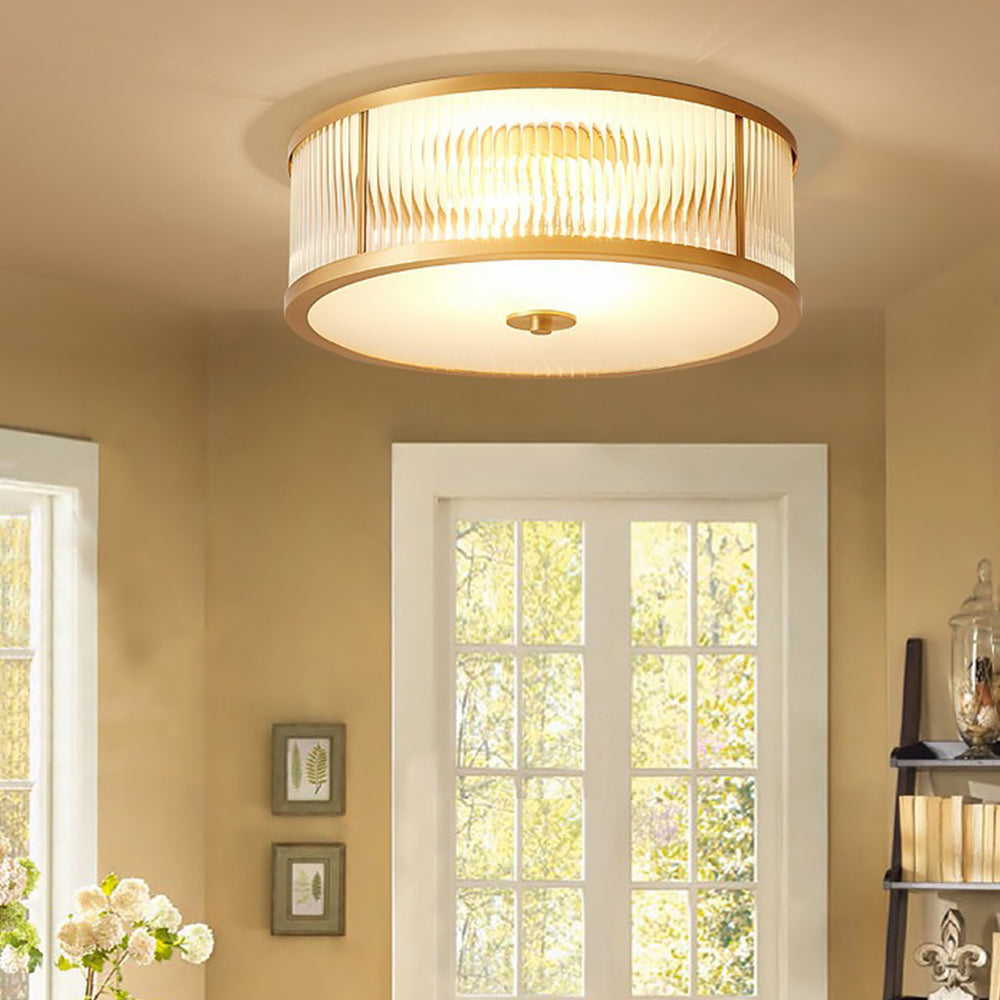 Minimalist Round Glass Ceiling Lamp