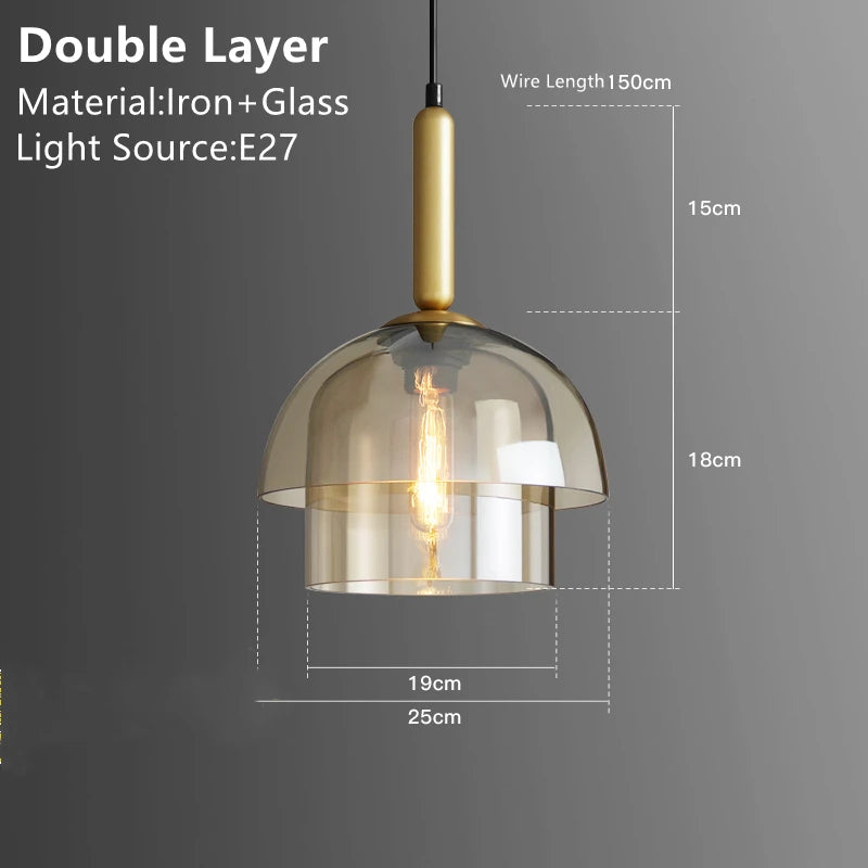 Glass Dome Ceiling Pendant Lights