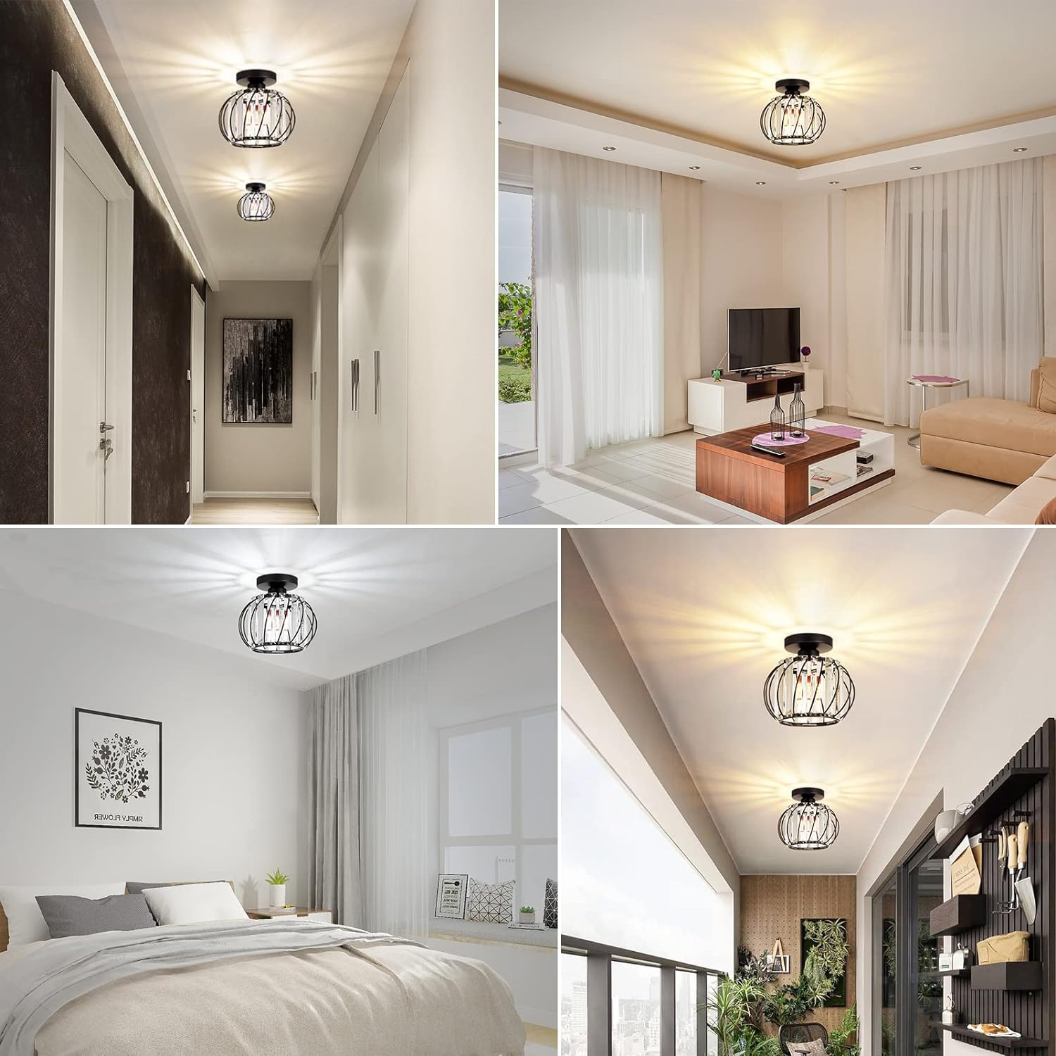 Minimalist Glass Ceiling Lamp