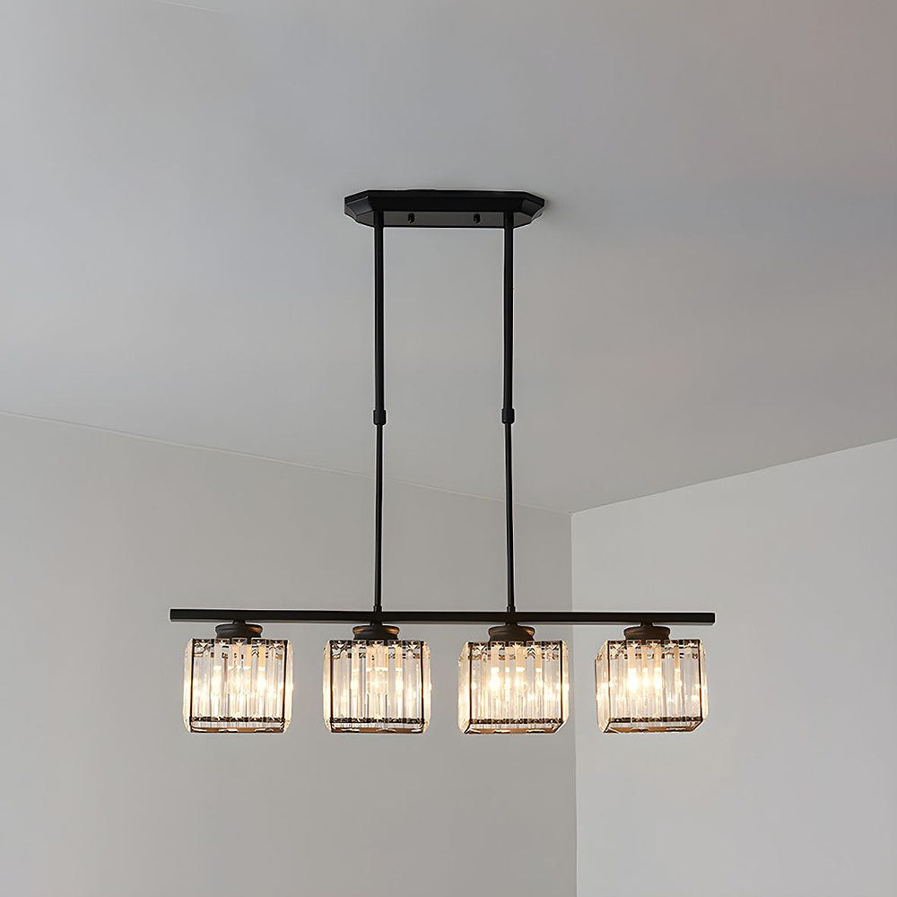 Nordic Multi-Head Glass Island Pendant Lamp