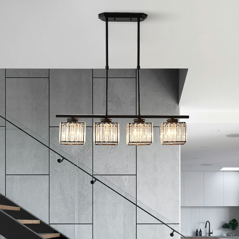 Nordic Multi-Head Glass Island Pendant Lamp