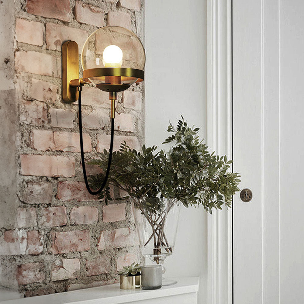 Unique Glass Ball Wall Lamp
