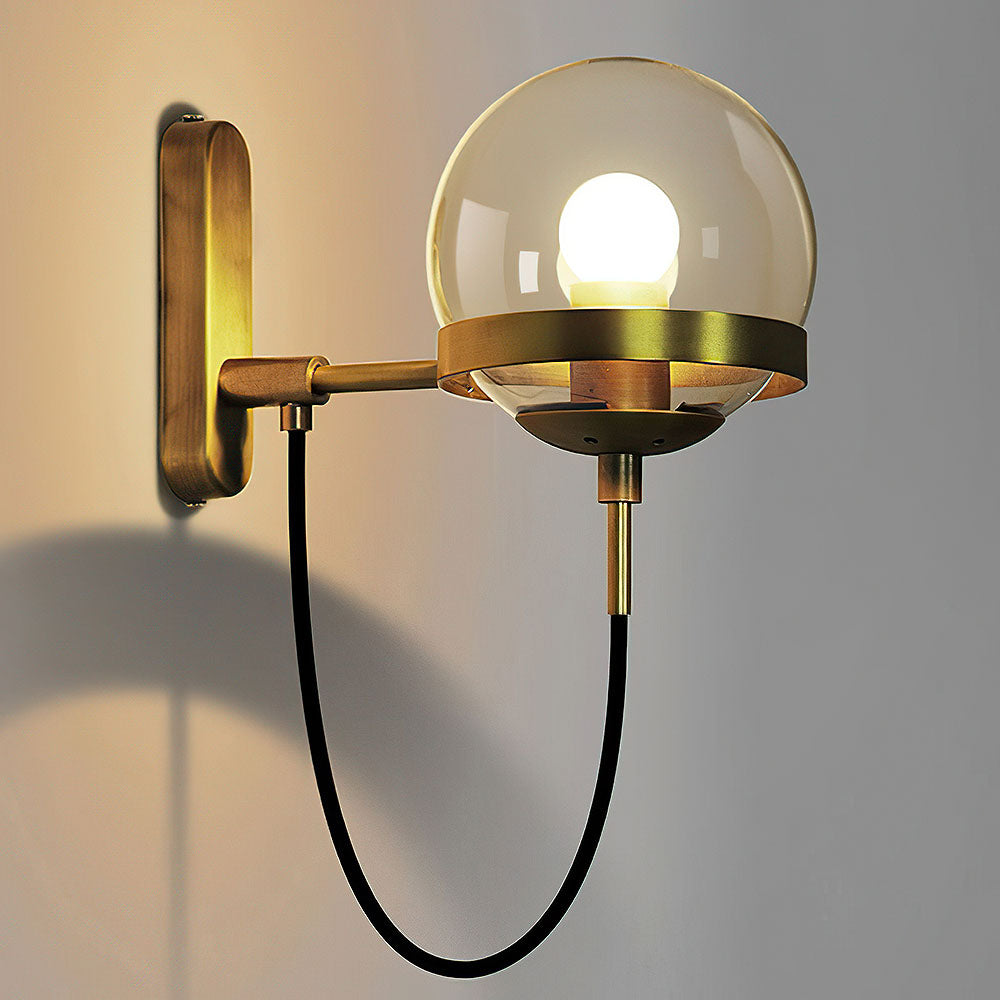 Unique Glass Ball Wall Lamp
