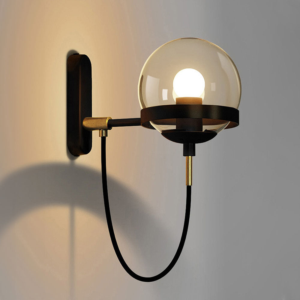 Unique Glass Ball Wall Lamp