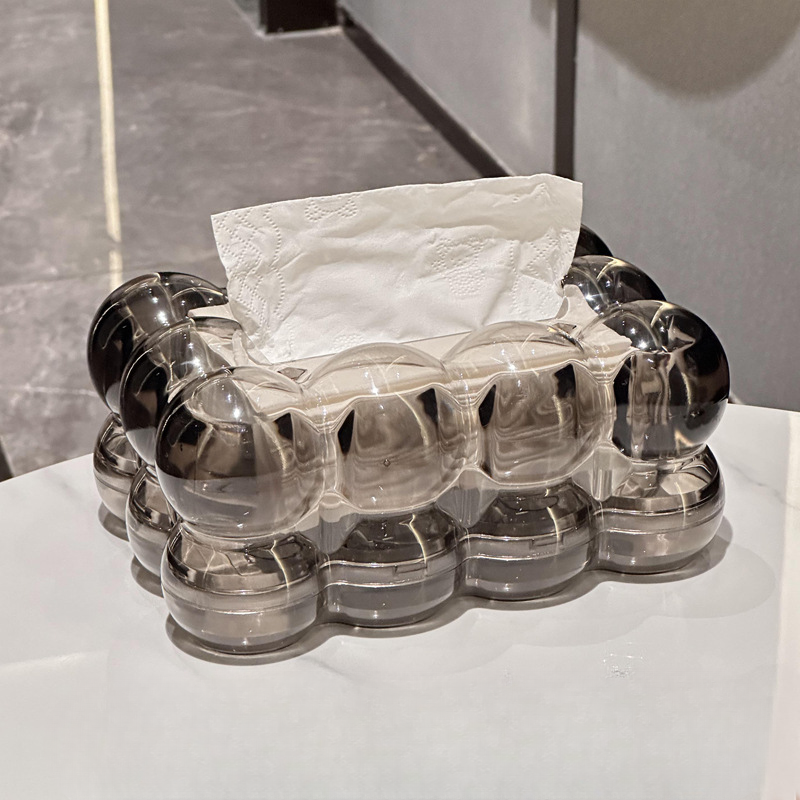 LumiScape Tissue Box – Sculptural Acrylic Design Elegance