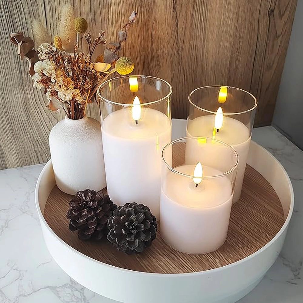 LED Flameless Candle with Remote Timer