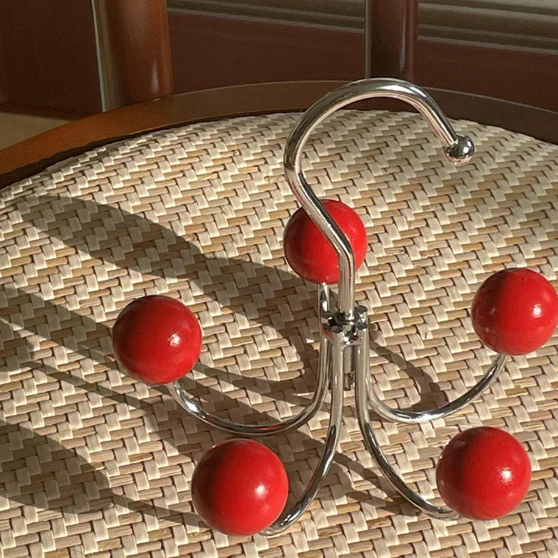 Rotating Wooden Ball Wall Hook