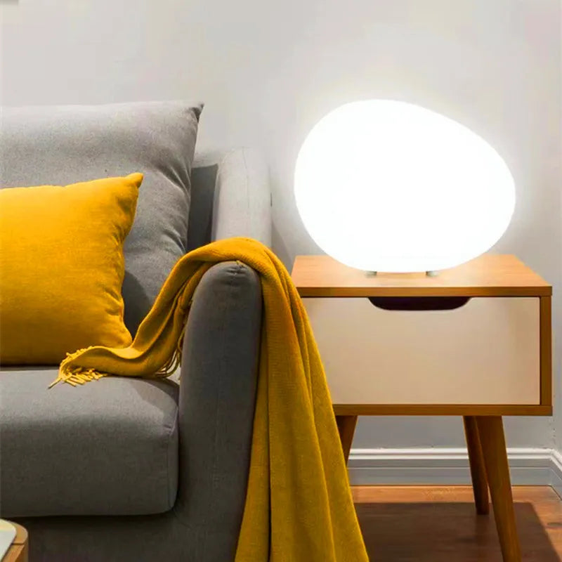 Minimalist Stone-Shaped Table Lamp
