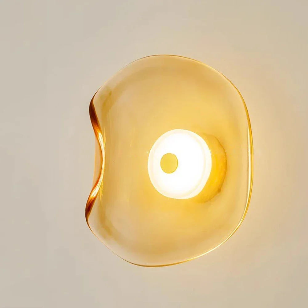 Minimalist LED Glass Wall Lamp for Modern Decor