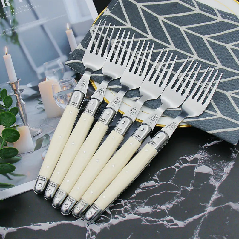 IvoryElegance – Luxury Laguiole Cutlery Set in Stainless Steel