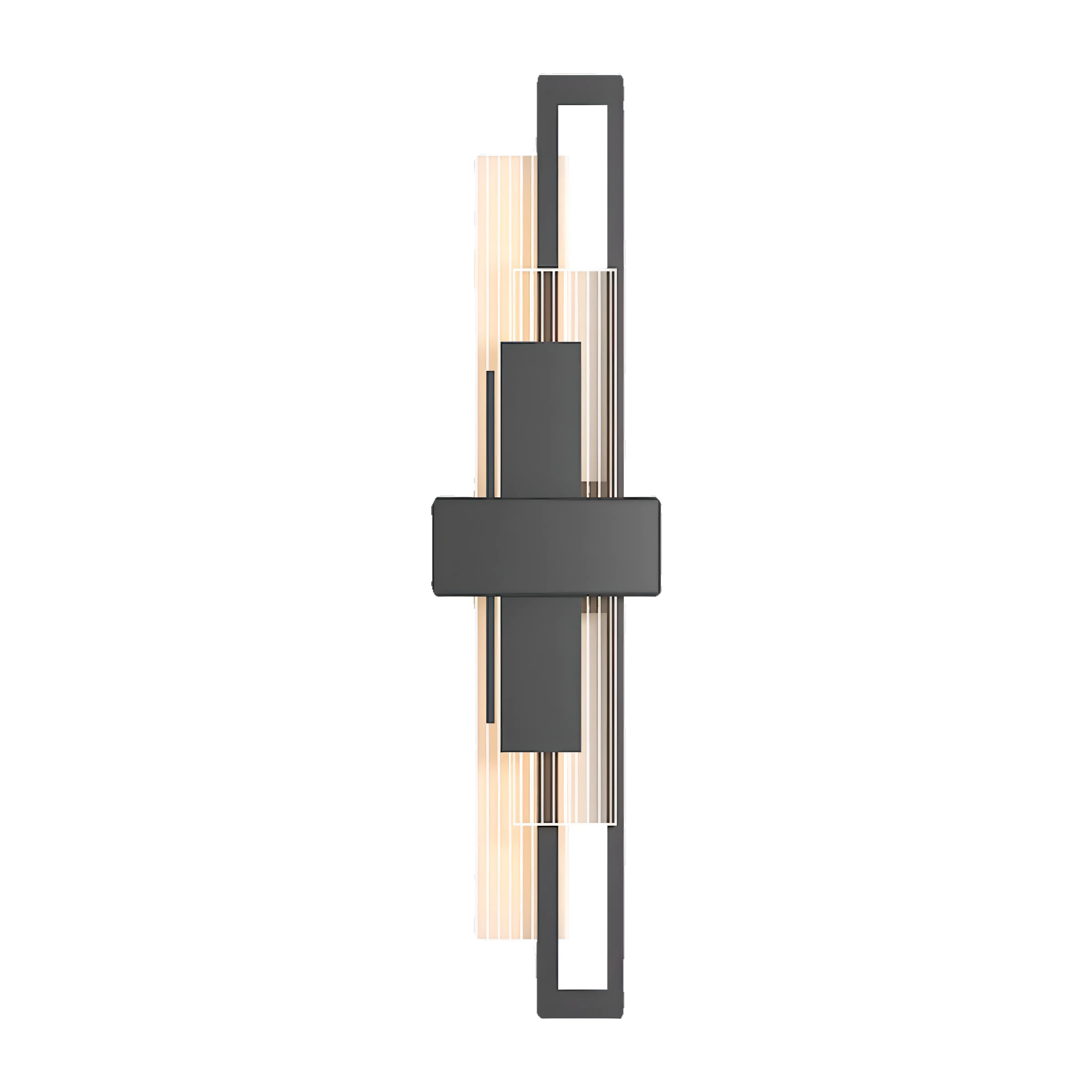 Hodgson - Black Rectangular LED Acrylic Outdoor Wall Light