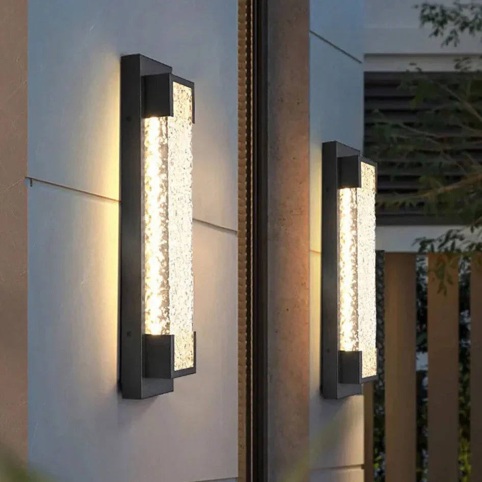 Waldron - Modern Stainless Steel LED Wall Light with Glass
