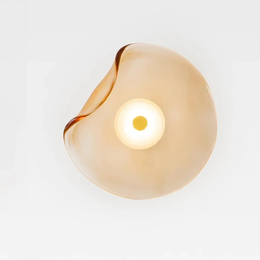 Minimalist LED Glass Wall Lamp for Modern Decor
