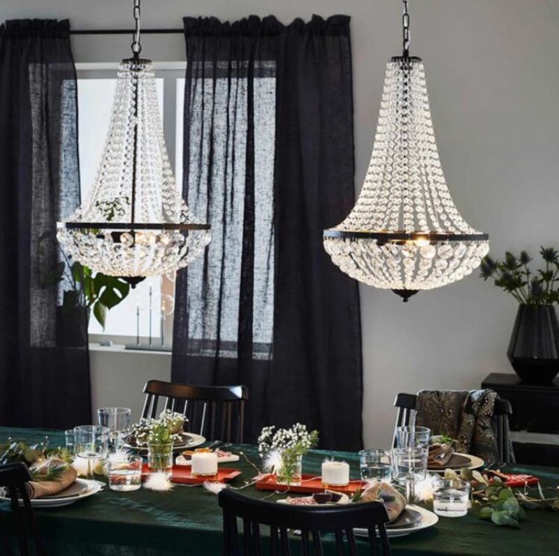 Classico Crystal Chandelier – Timeless Elegant Ceiling Light for Living & Dining Room