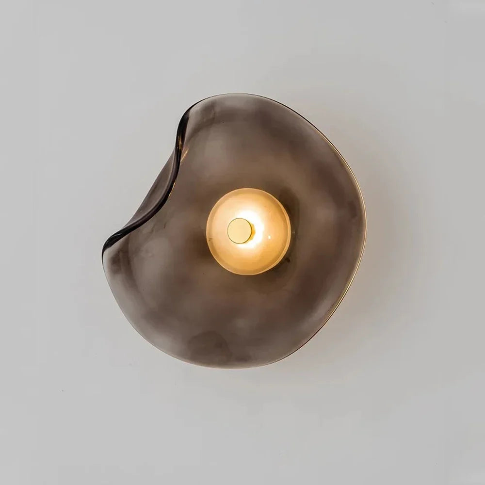 Minimalist LED Glass Wall Lamp for Modern Decor