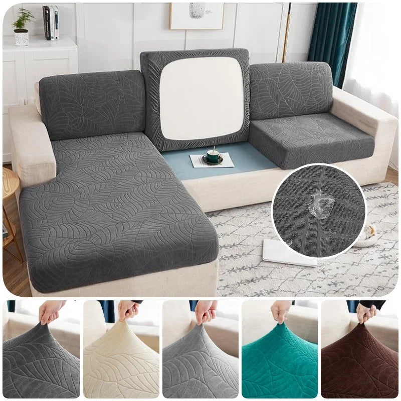 Thick Jacquard Stretch Sofa Cushion Cover – Anti-Slip and Splash Resistant