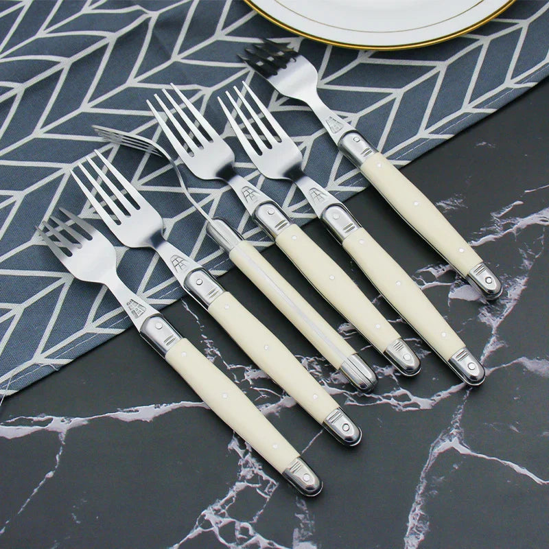 IvoryElegance – Luxury Laguiole Cutlery Set in Stainless Steel