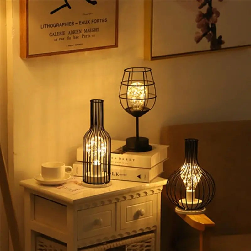 Classic Bedside Orson Decanter Table Light with LED Warm Glow
