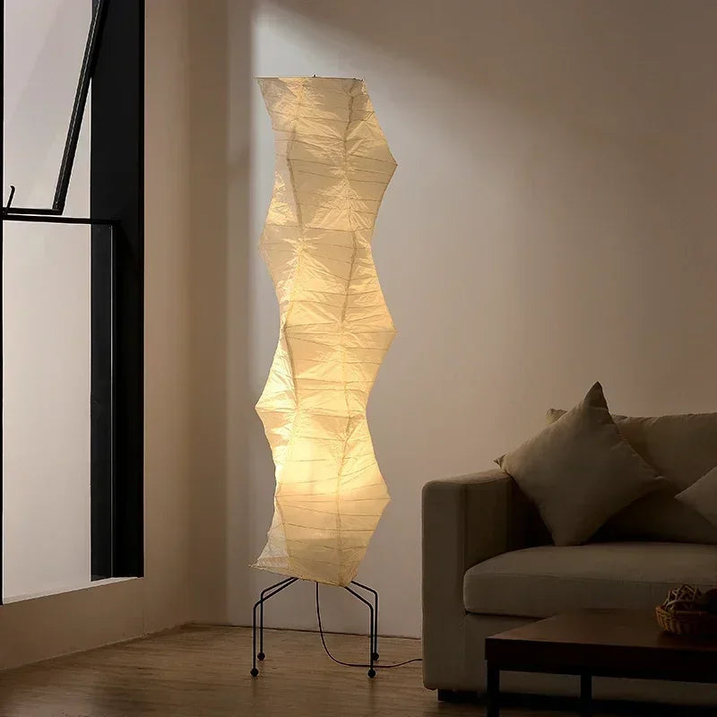 Japanese-Inspired LED Floor Lamp – Elegant, Minimalist Design