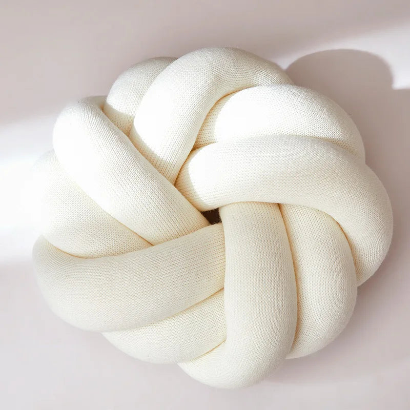 Regina Hand-Knotted Cotton Lumbar Cushion for Comfort
