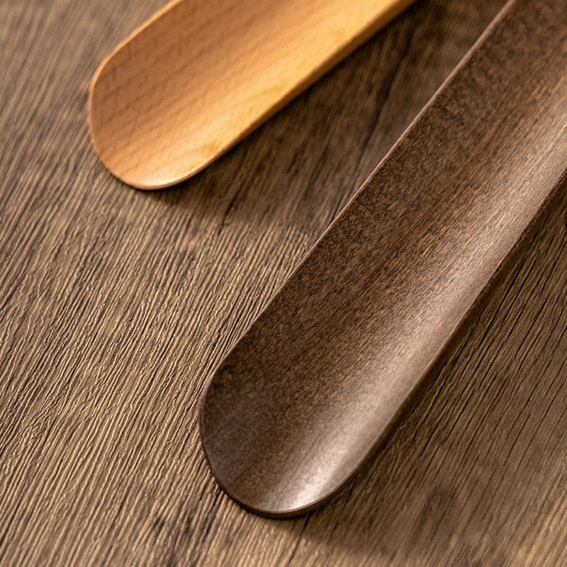 Wooden Long Handle Magnetic Shoehorn for Easy Shoe Access