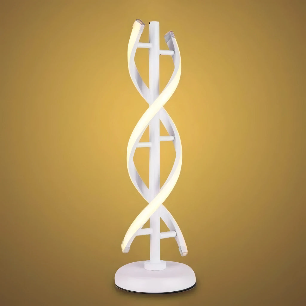 Liam - Modern LED Twisted Floor Lamp with Adjustable Neck