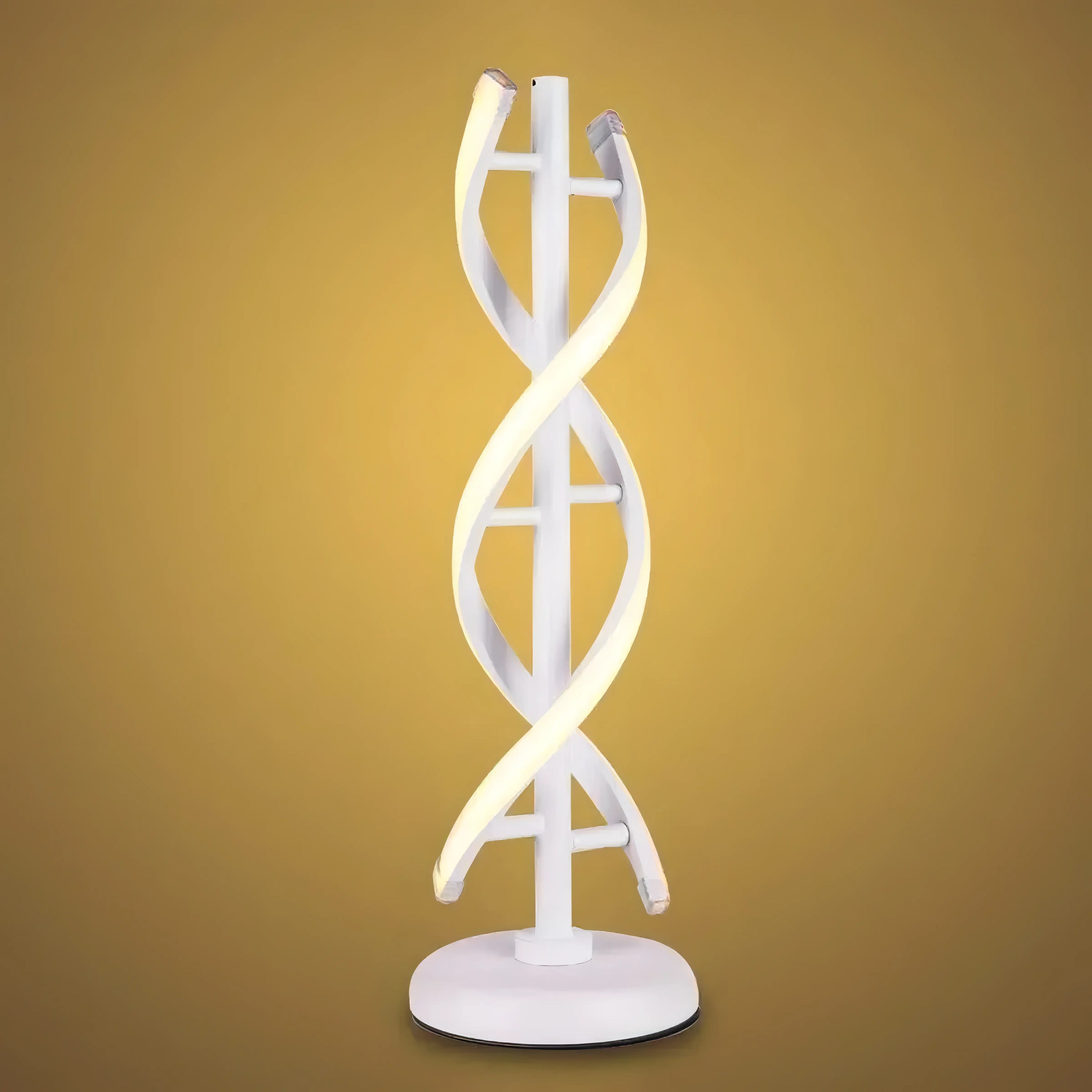 Liam - Modern LED Twisted Floor Lamp with Adjustable Neck