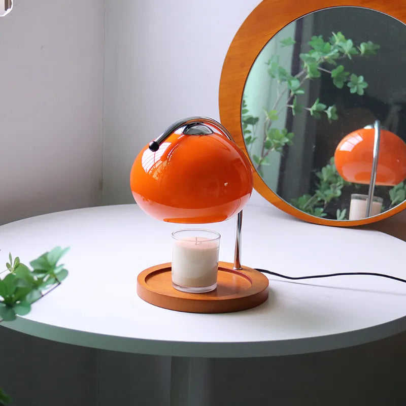 Glass Candle Warmer Lamp – Dimmable Retro Glow