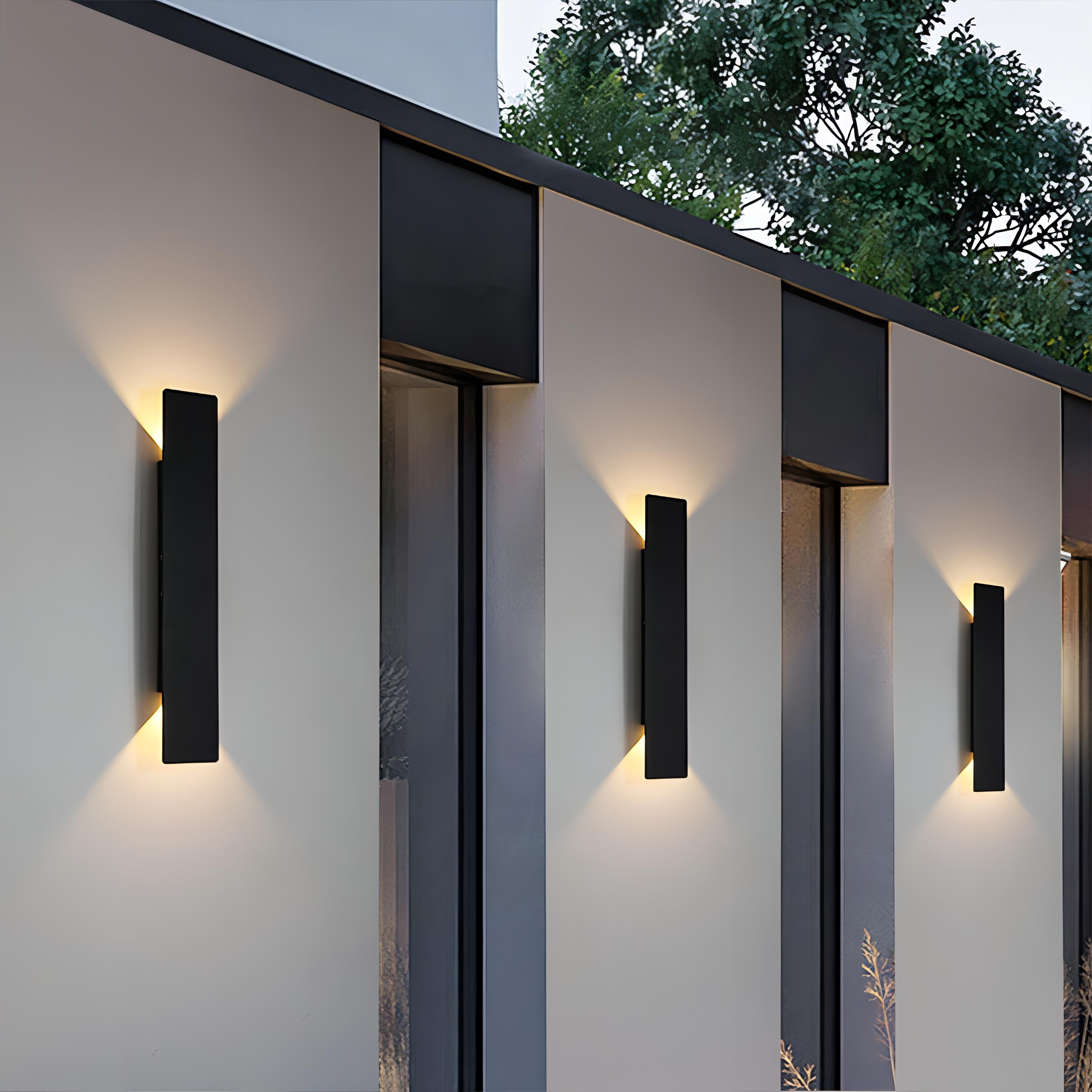 Kashti Outdoor Waterproof Rectangle Up/Down Wall Light