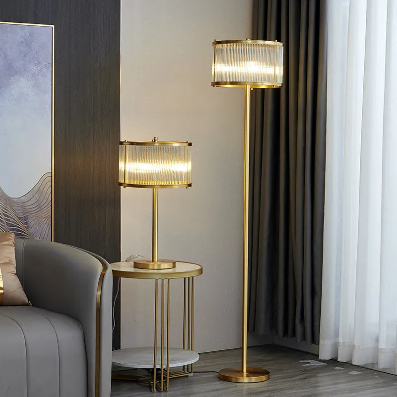 Oliver's Radiant Industrial Floor Lamp - Timeless Elegance E27