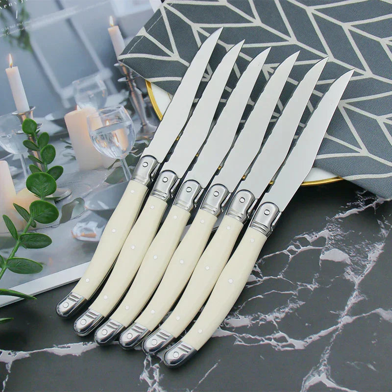 IvoryElegance – Luxury Laguiole Cutlery Set in Stainless Steel