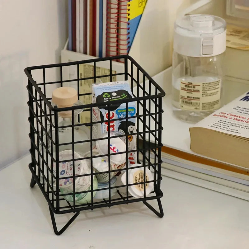 Voss Grid Cube Organizer - Durable Iron Storage Rack